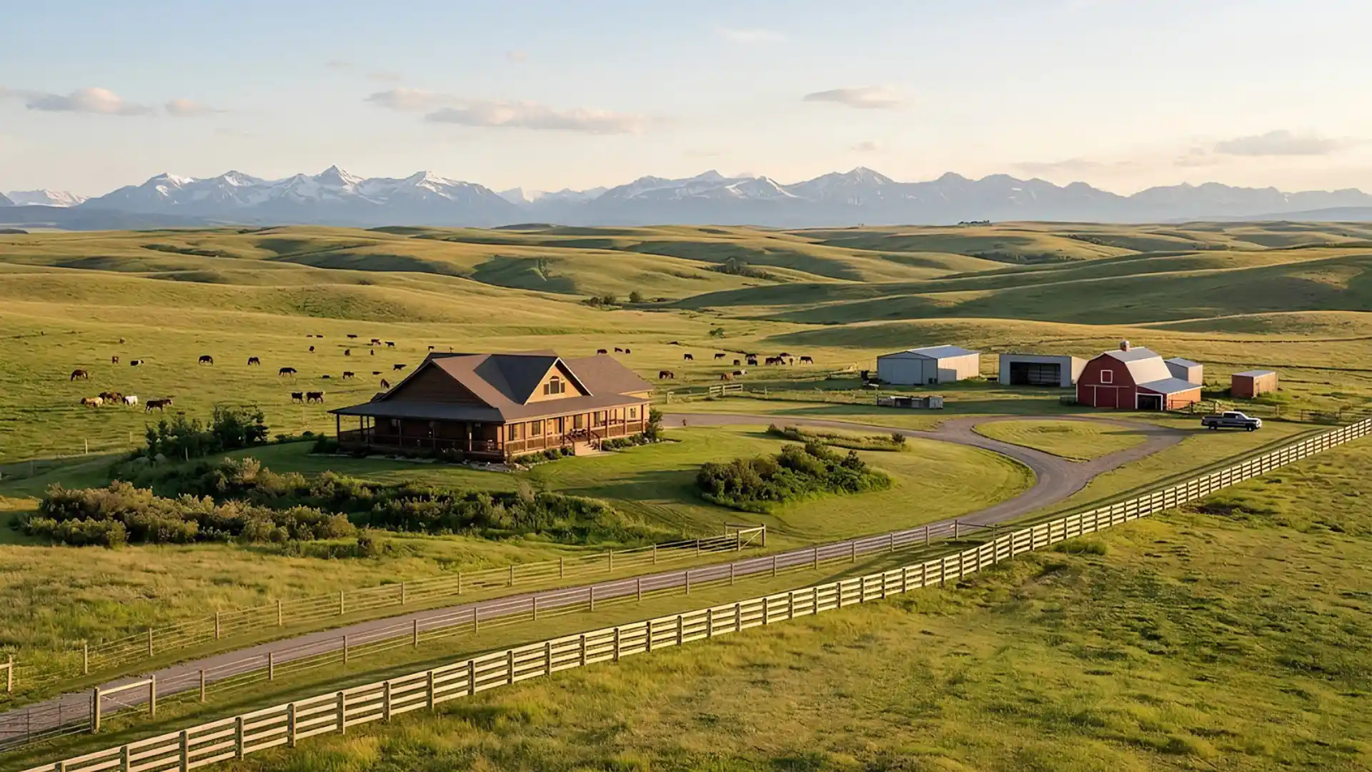 Alberta Rolling Foothills Landscape